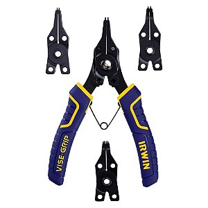 Jogo de Alicate para Anéis com Ponta Intercambiável Vise-Grip® 4 em 1 6.1/2'' 165mm Irwin 2078900