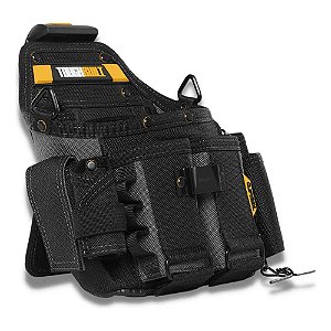 Bolsa Coldre para Eletricistas com Alça de Ombro e Cliptech 21 Bolsos Toughbuilt TB-CT-114