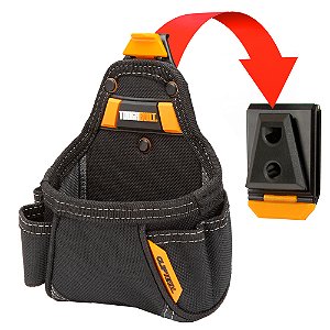 Bolsa Coldre Multiuso Cliptech® com 5 Bolsos Toughbuilt TB-CT-25
