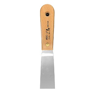Espátula Multiuso de Aço Inox Cromado com Cabo de Madeira 1,5'' 4cm Lotus 6863