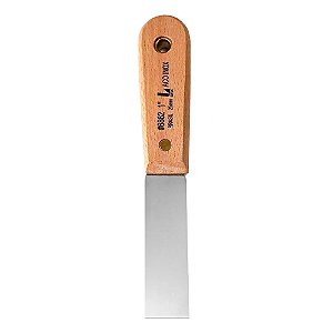 Espátula Multiuso de Aço Inox Cromado com Cabo de Madeira 1'' 2cm Lotus 6862