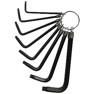 Jogo de Chaves Torx T9 a T40 CRV 8 Peças Lotus 3624