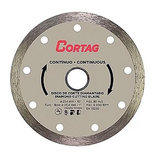 Disco de Corte Diamantado Contínuo 254mm Zapp 600 / Zapp Titan Cortag 61613