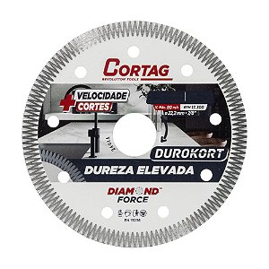 Disco de Corte Diamantado Durokorte Turbo 110mm x 20mm Cortag 60668