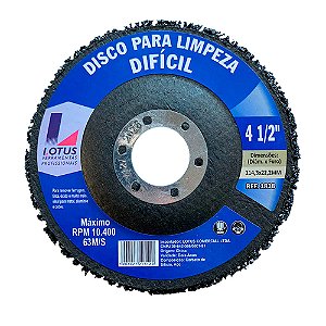 Disco Removedor de Tintas Ferrugem 4.1/2" Lotus 1838