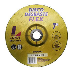 Disco de Desbaste Ferro 7'' 180mm x 6mm Lotus 3165