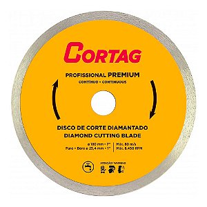 Disco Diamantado Profissional Premium 7 Polegadas 180mm x 22,2mm para Zapp 180 Cortag 60421