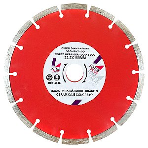 Disco Diamantado Segmentado para Concreto 7 Polegadas 180mm x 22.2mm Lotus 5818