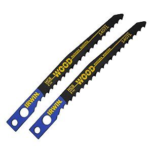 Jogo de Lâminas para Serra Tico-Tico para Madeira 8 Dentes 84mm 2 Peças Irwin IW14071