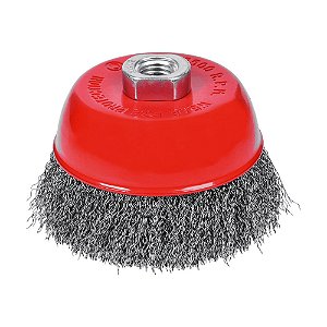 Escova Circular Tipo Copo Aço Ondulado M14 75mm 3'' Lotus 4336