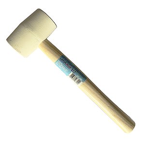 Marreta Martelo de Borracha Azulejista Branca 40mm Lotus 4454