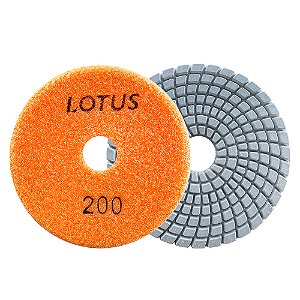 Lixa Diamantada Porcelanato Brilho D'água Grão 200 x 100mm Lotus 2319