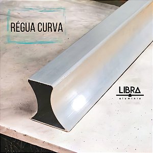 Régua de Alumínio Curva para Pedreiro Libra