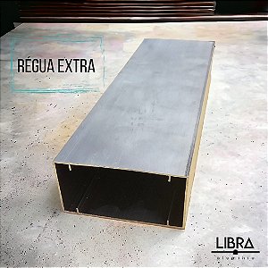Régua de Alumínio Frizada Extra 5,08cm x 2,54cm Libra