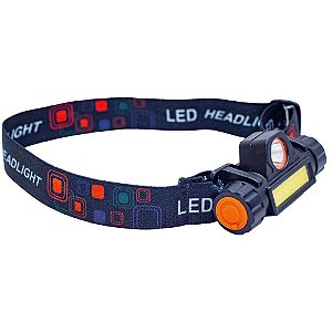 Lanterna Led Recarregável Ajustável de Cabeça Lotus 1456
