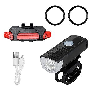 Jogo Lanterna e Farol para Bicicleta 4 Modos de Flash Lotus 1883