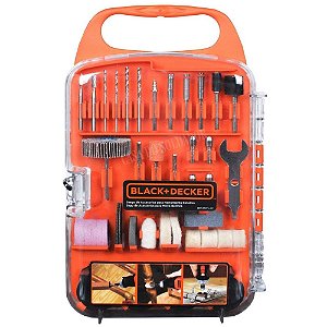 Jogo de Acessórios para Micro Retífica 175 Peças com Maleta Black+Decker BDA3037-LAC