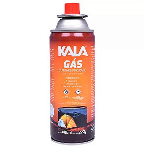 Cartucho Refil de Gás Butano para Maçarico 410ml Kala