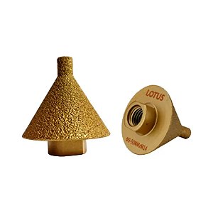 Fresa Broca Diamantada Cônica Tipo Chanfro M14 9 a 50mm Lotus 1353
