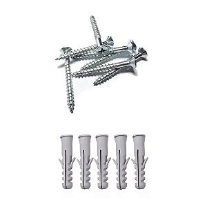 Parafuso 3,5 x 50mm + Bucha 8mm Pacote com 100 Unidades Lotus 2626
