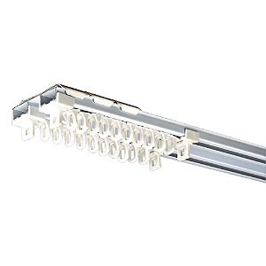 Kit Trilho Suíço Deslizante Duplo Branco Schuanka