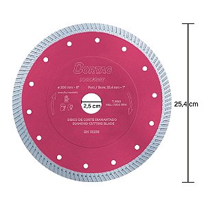 Disco de Corte Diamantado Durokorte 254mm Zapp 600 / Zapp Titan Cortag 62016