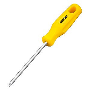 Chave Phillips 1/4 x 8  Nº 2 em CRV com Ponta Magnetizada Vonder