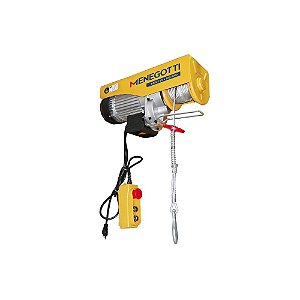 Guincho Elétrico 500Kg/1000Kg Elevação 12 Metros 220V Prime V2 Menegotti