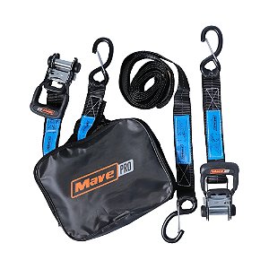 Kit 2 Cintas com Catraca com Trava para Amarração de Cargas 3 Metros x 40mm S 1500Kg Mave Pro