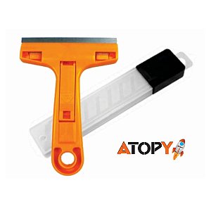 Estilete Raspador com 3 Lâminas Atopy