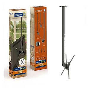 Suporte de Teto para Tv 19'' a 56'' Polegadas Sky100 Multivisão Preto