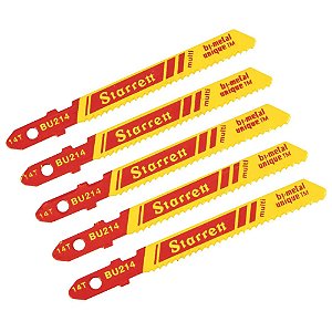 Lâmina de Serra Tico-Tico Bi-Metal Multi BU214 50mm Starrett 5 Peças