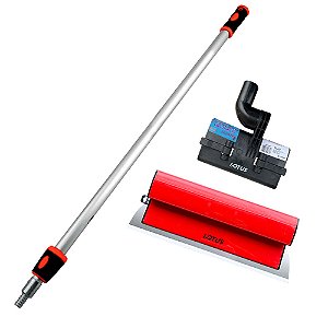 Kit Desempenadeira de Inox para Massa Corrida Berox 40cm com Suporte e Extensor Lotus
