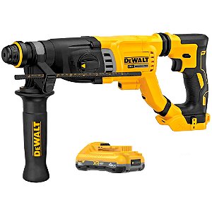 Kit Martelete Perfurador Rompedor Sds Plus 20V Max* XR 3,0J Brushless + 1 Bateria 20V Max* 4Ah XR Powerpack Dewalt