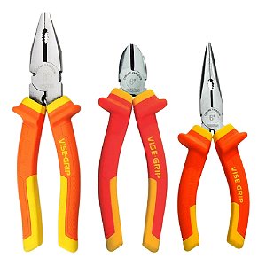 Kit Jogo 3 Alicates Eletricista Isolado 1000V Universal Corte Bico 3 Peças Irwin