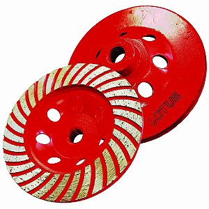 Disco Diamantado de Desbaste Rebolo Turbo 4.1/2" 115mm x M14 Lotus