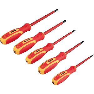 Jogo de Chave de Fenda e Phillips Isoladas e Imantadas IEC60900 5 Peças Vonder
