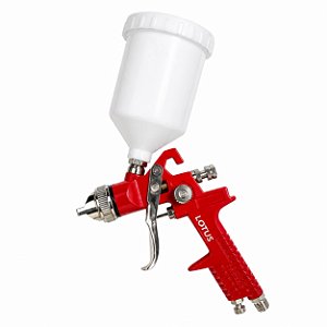 Pistola de Pintura por Gravidade HVLP 1/4'' Copo Plástico 600ml Lotus 3800
