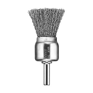 Escova de Aço 1/4'' x 3/4'' 19mm Tipo Pincel Ondulada para Metal Lotus 6632