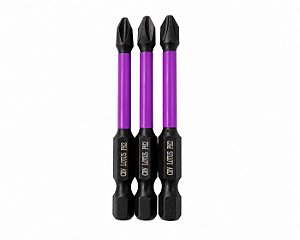 Ponteiras Phillips Bits Ph2 S2 57mm x 1/4'' 3 unidades Lotus 3187