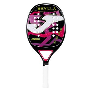 RAQUETE DE BEACH TENNIS JOMA SEVILLA FIBRA DE VIDRO ROSA E LILAS C/ CAPA