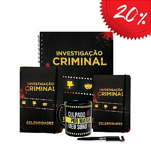 KIT 10 INVESTIGAÇÃO CRIMINAL CELEBRIDADES