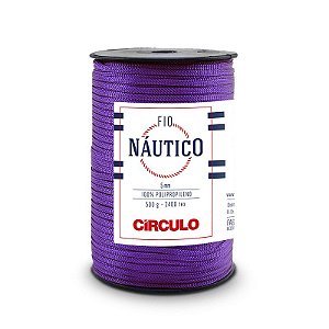 Linha Fio Náutico de 5mm 500g cor  Púrpura 6290
