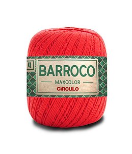 Barbante Barroco Maxcolor Nº4 200g Círculo cor Chama 3524