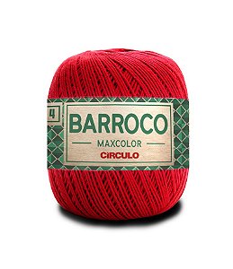 Barbante Barroco Maxcolor Nº4 200g Círculo cor Vermelho 3402