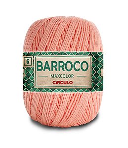 Barbante Barroco Maxcolor Nº6 400g Círculo cor Pêssego 4514
