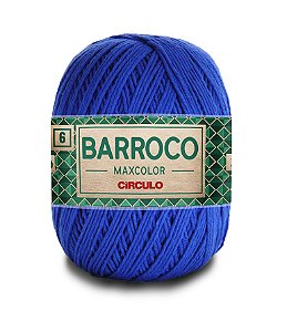 Barbante Barroco Maxcolor Nº6 400g Círculo cor Azul bic 2829
