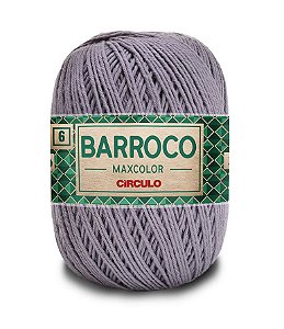 Barbante Barroco Maxcolor Nº6 400g Círculo cor Cinza chumbo 8336