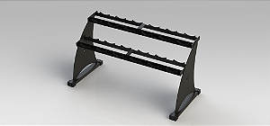 SUPORTE A LASER HORIZONTAL Dumbbell 10 PARES MF-W