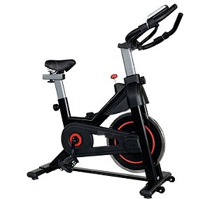 Spinning Bike – Black SEMI PRO Peso Flywheels: 09 kg Sistema de Correia Preto com Vermelho